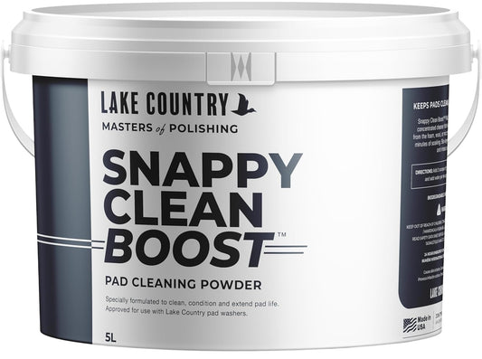 Lake Country Snappy Cleaner Powder - Concentrated Pad Cleaning Powder Formula for Foam, Wool & Microfiber Pads. Removes wax and polish residue and extends pad life. 11lbs. (5 Liter)