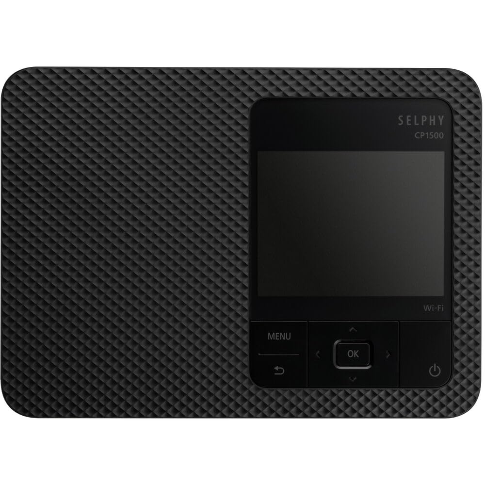 Canon SELPHY CP1500 Compact Photo Printer (Black) (5539C001) KP-108IN Color Ink and Paper Set + 64GB Ultra Memory Card + Cleaning Kit + Memory Card Wallet + Card Reader