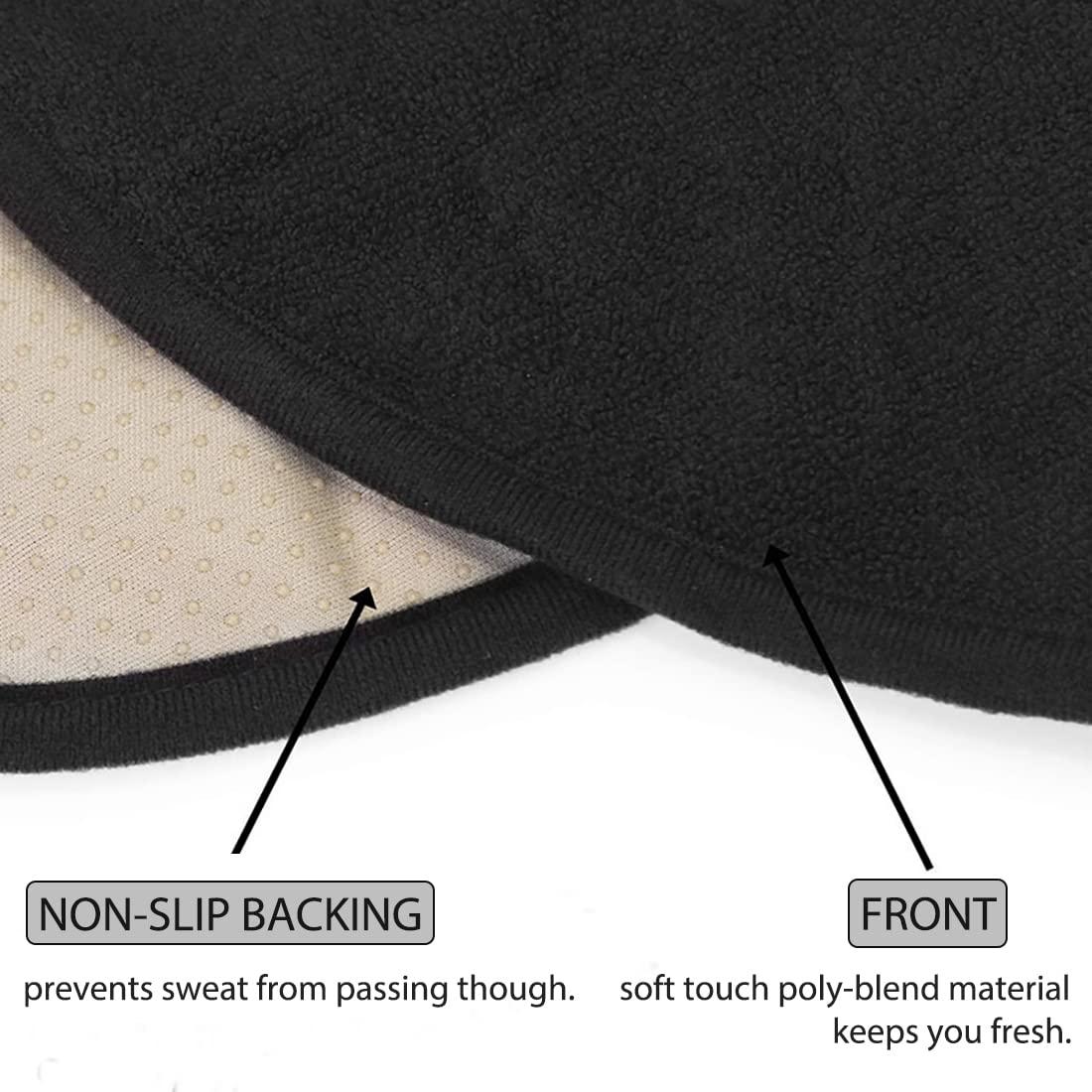 Waterproof Sweating Car Seat Cover for Post Gym Workout, Running, Swimming, Beach and Hiking, Universal Fit Non-Slip Towel Bucket Seat Protector for Cars SUV Trucks, Machine Washable (Black)