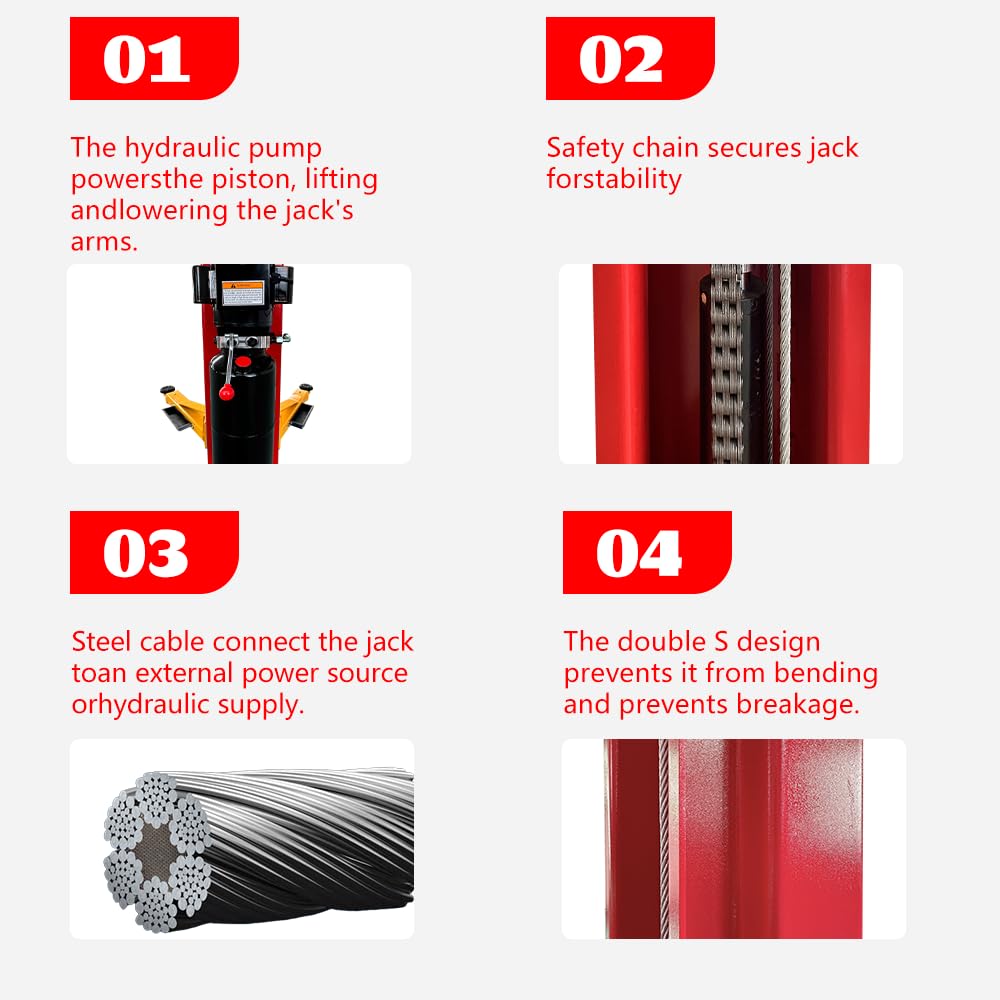 KATOOL 11000lbs Lifting Capacity 2 Post Lift Automotive Car Lift Professional Clearfloor Car Lift for Home Garage and Shop M110-N