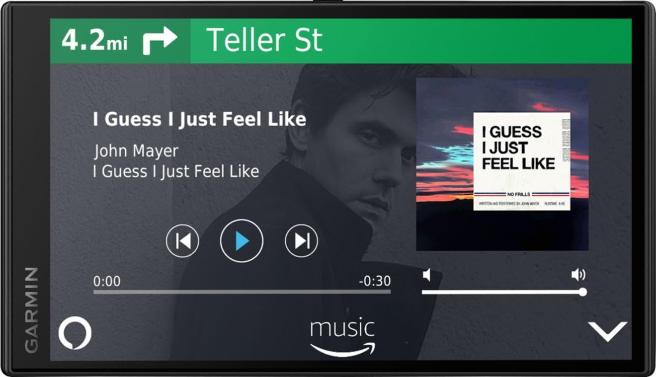 Garmin DriveSmart 65 with Amazon Alexa, Built-in Voice-Controlled GPS Navigator with 6.95” High-Res Display