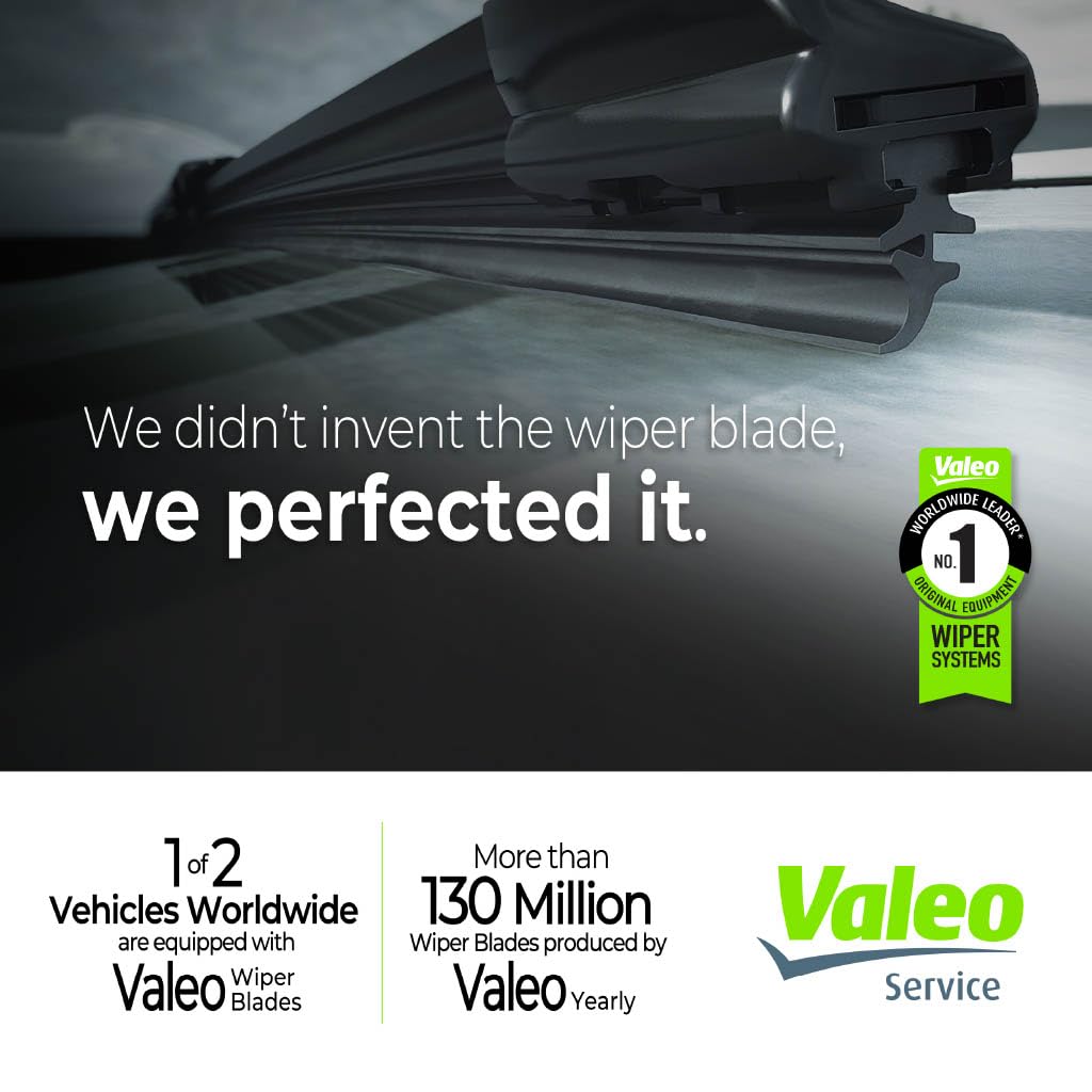 Valeo 178503 Silencio Visioblade Windshield Wiper Blade Set Compatible with Select Mercedes-Benz C238 and A238 Models, Heated 24/21 inch Pack of 2 Premium OEM Wipers, Replacement Windshield Wipers