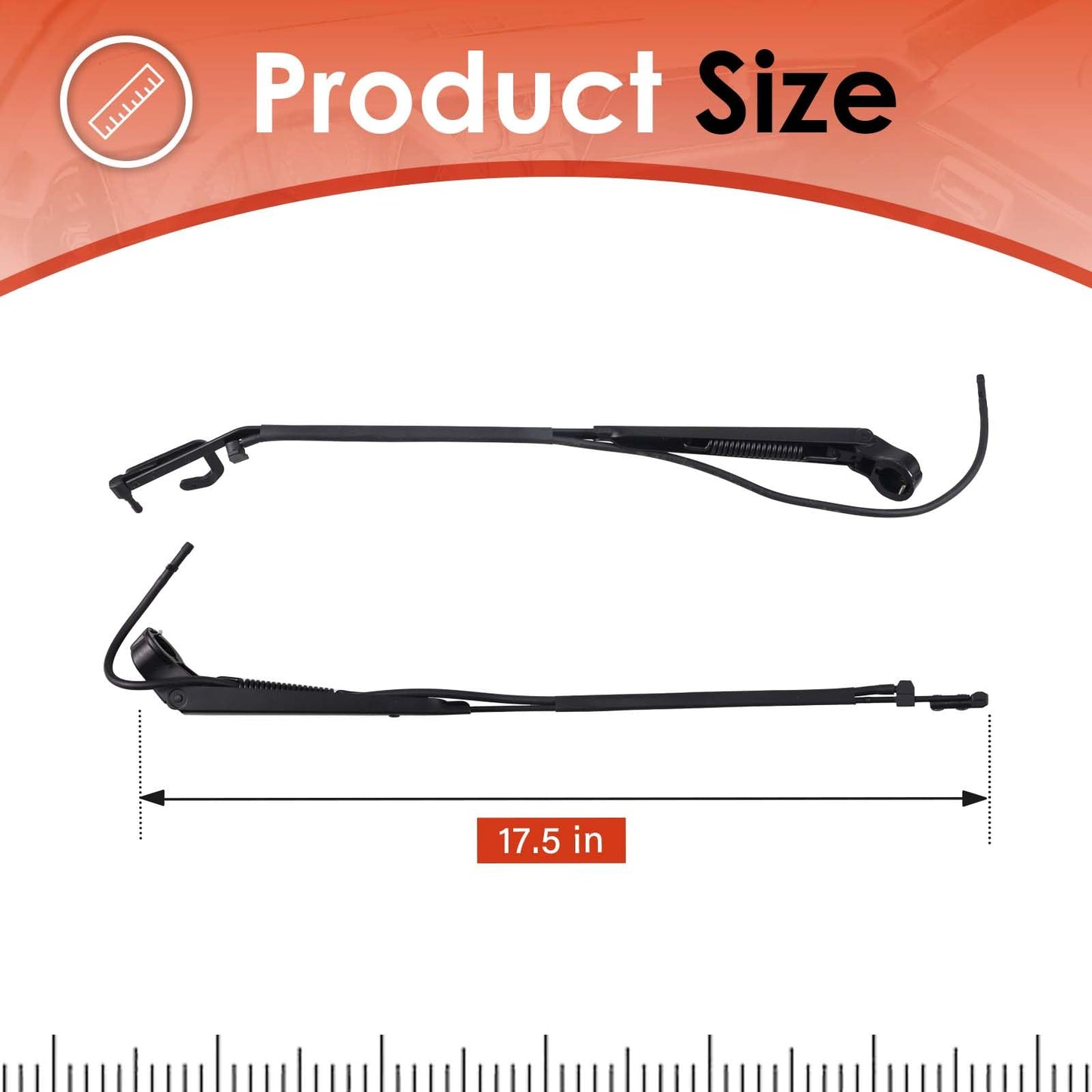 OLIMPOCICLI 1969 (Late) - 1982 Corvette Windshield Wiper Arms Pair C3 NEW