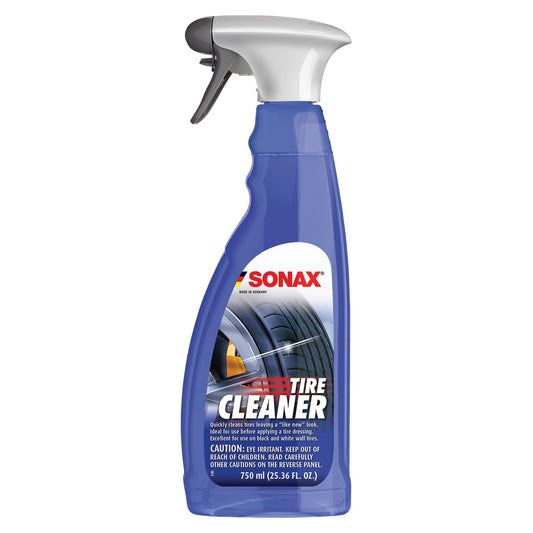 SONAX Tire Cleaner | Powerful Foaming Spray Removes Tire Grime, Brake Dust & Old Dressings | Safe on All Tires & Wheels | Deep Black Finish & Shine Enhancer | Professional Strength | 269400 | 750 ml