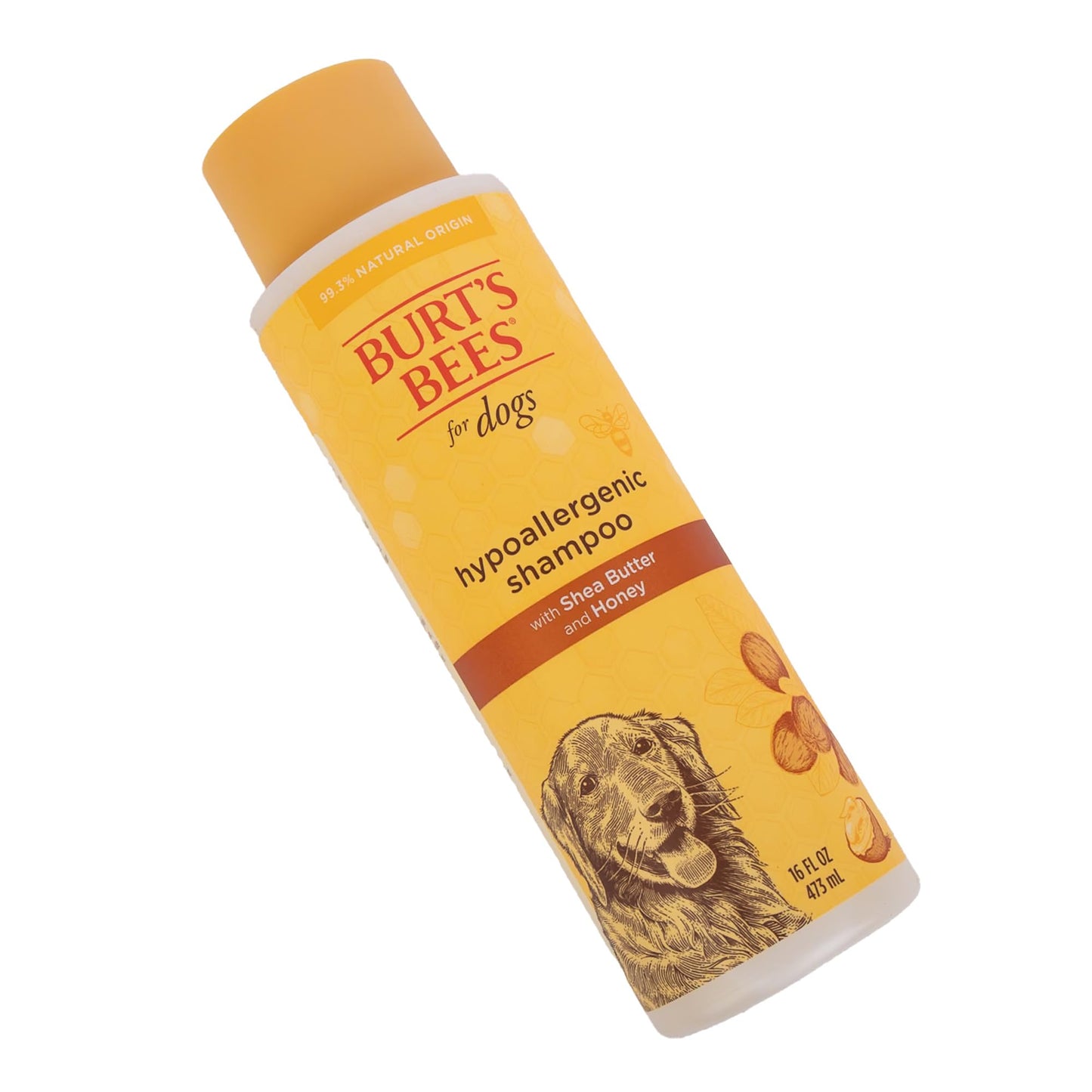 Burt's Bees for Pets Hypoallergenic Shampoo for Dogs with Shea Butter and Honey, 95% Natural Origin Formulas, Shampoo for Sensitive Dogs - Gentle Dog Shampoo, 16 oz