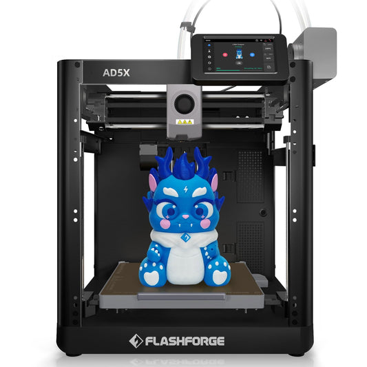 FLASHFORGE AD5X 3D Printer,Smart Multi-Color 3D Printer with IFS,Max 600mm/s High Speed 4 Colors Printing,Fully Auto Leveling,300°C Direct Extruder,for PLA-CF,PETG-CF,Print Size 220x220x220mm