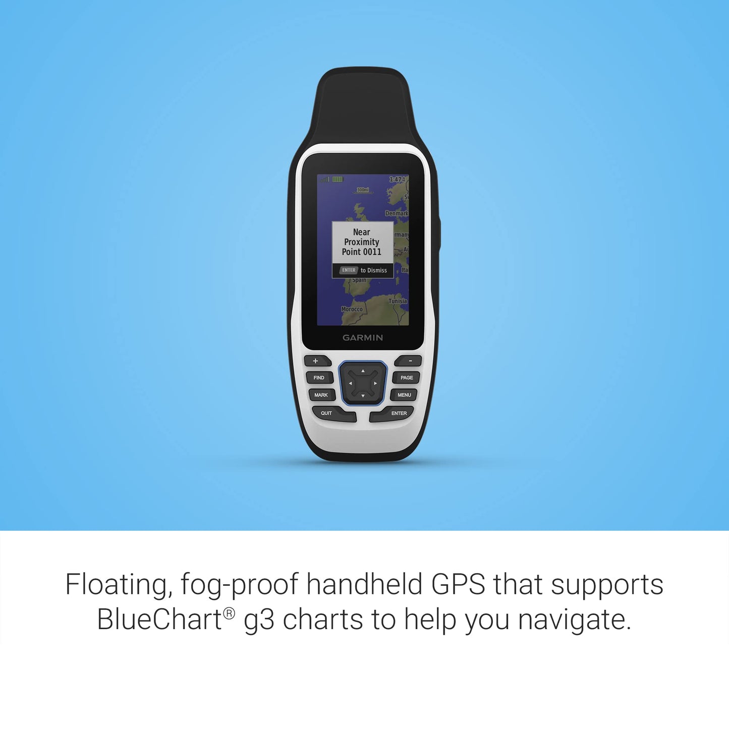 Garmin GPSMAP 79s, Marine GPS Handheld with Worldwide Basemap, Rugged Design and Floats in Water