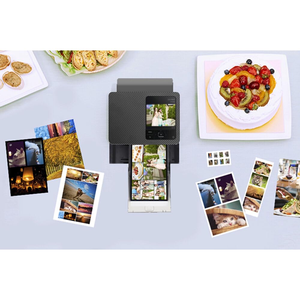 Canon SELPHY CP1500 Compact Photo Printer (Black) (5539C001) KP-108IN Color Ink and Paper Set + 64GB Ultra Memory Card + Cleaning Kit + Memory Card Wallet + Card Reader