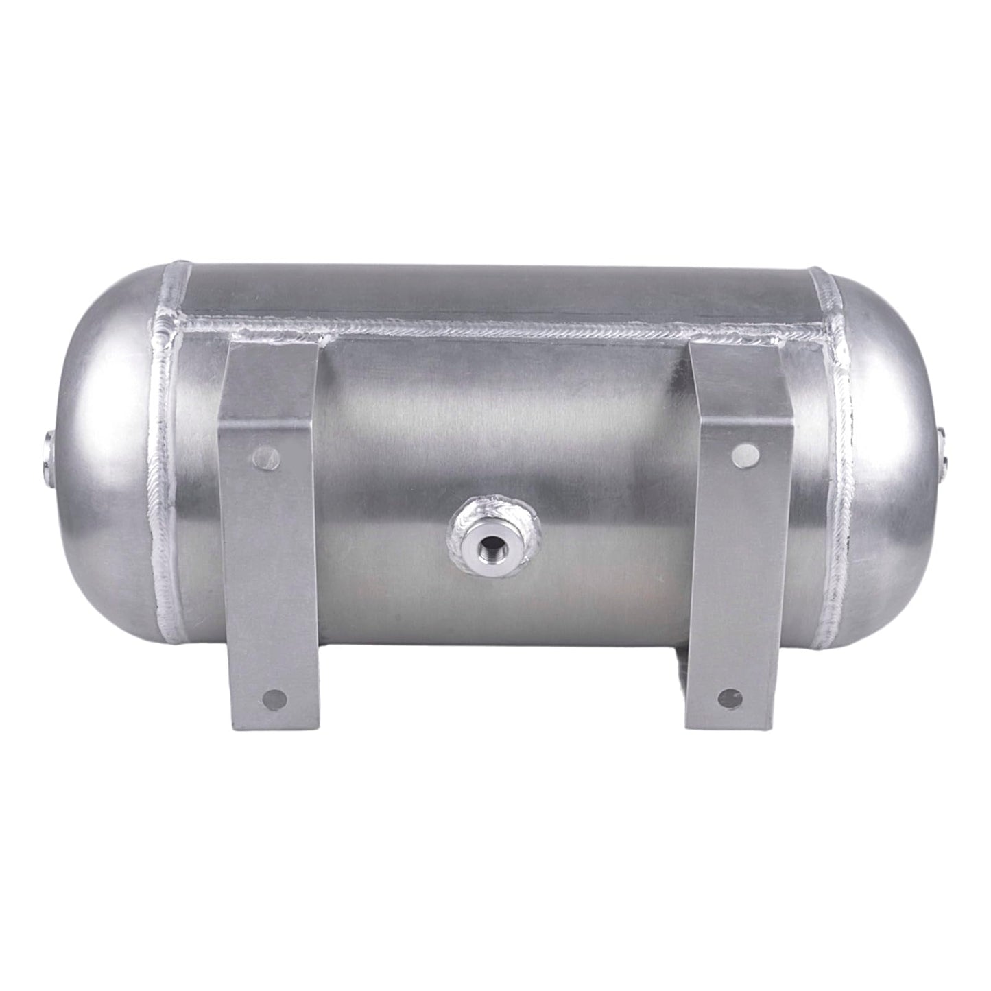 CNRAQR 1.6 Gallon Air Tank Aluminum 6 Liter Air Compressor Onboard System 12V 1/4NPT for Train Truck Trailer Train Auto Air Lift Suspension Heavy Duty Air Horn Compressor