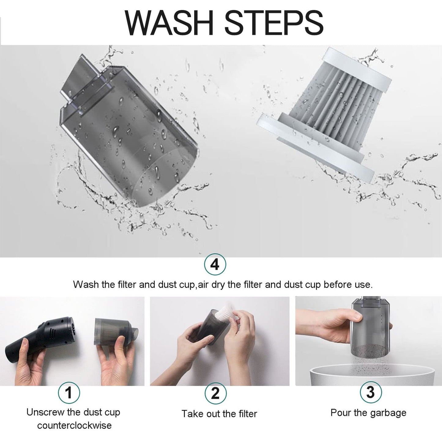 Auloea V01/V06 Replacement Filter, Pack of 3