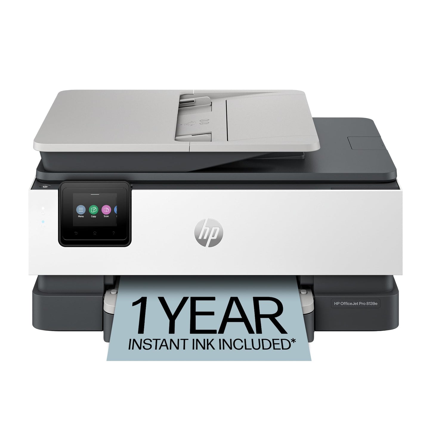 HP OfficeJet Pro 8139e Wireless All-in-One Color Inkjet Printer, Print, scan, Copy, fax, ADF, Duplex Printing Best-for-Home Office, 1 Year Instant Ink Trial Included, AI-Enabled (40Q51A)