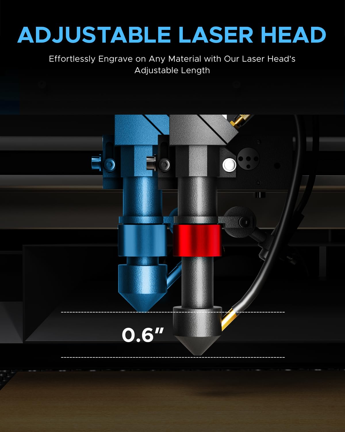 OMTech K40+ 45W CO2 Laser Engraver, 12"x8" Desktop Laser Cutter & Engraving Machine for Home Use, LaserGRBL LightBurn Compatible, Adjustable Laser Head Air Assist for Wood Glass More