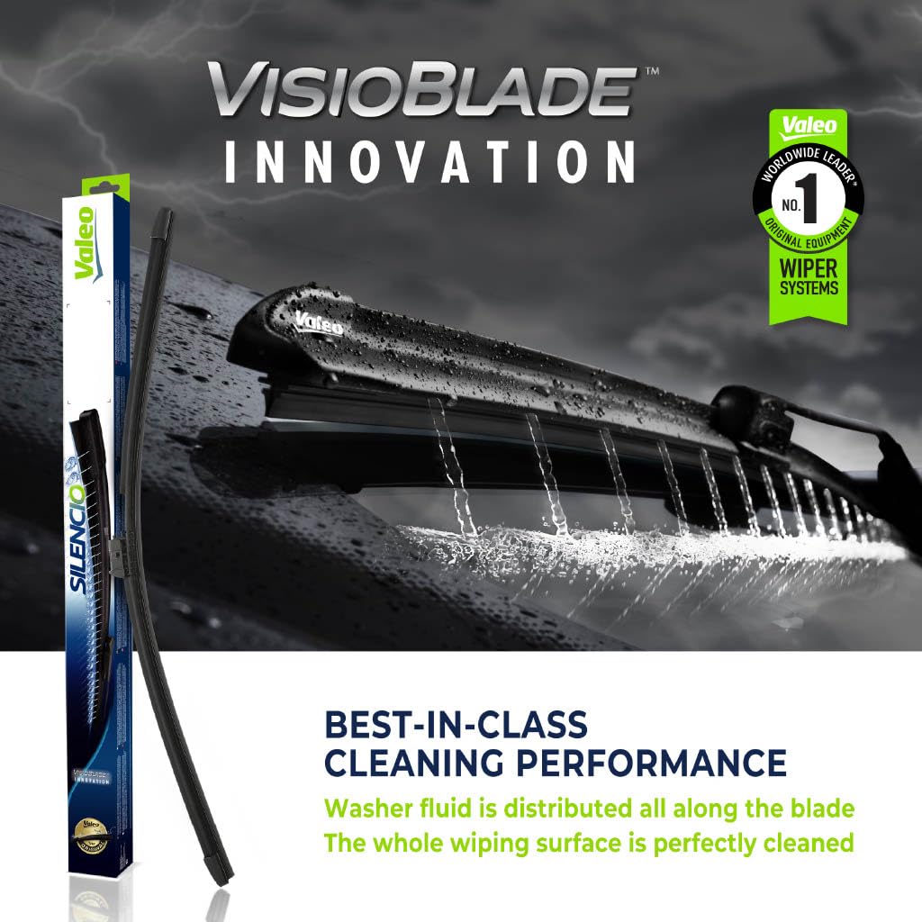 Valeo 178509 Silencio Visioblade Windshield Wiper Blade Set Compatible with Select Mercedes-Benz Sprinter Models, Unheated 26/24 inch Pack of 2 Premium OEM Wipers, Replacement Windshield Wipers