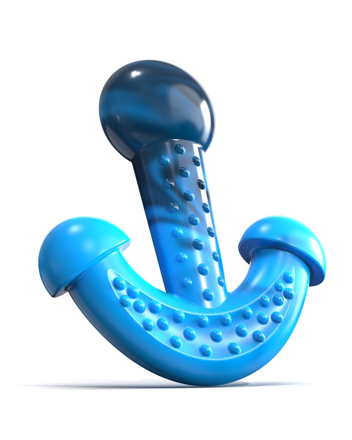 Indestructible Dog Chew Toy for Aggressive Chewers – Durable Nylon Dental Toy for Puppy Teething and Small Breeds, Anchor Shape Chew with Bacon Flavor