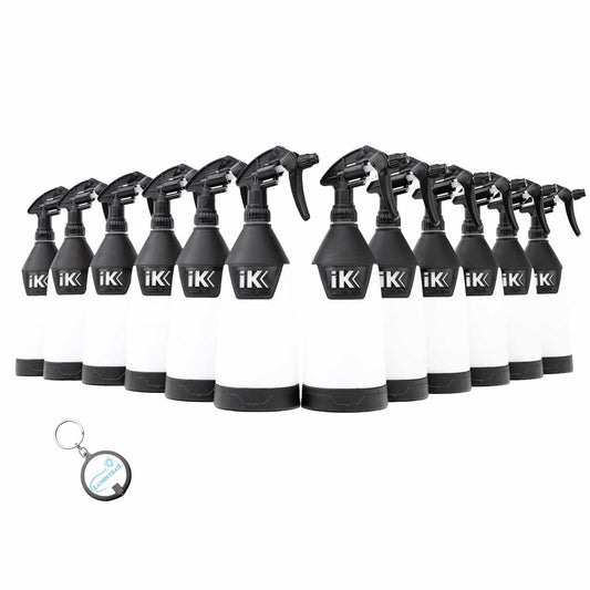 IK Sprayers Multi Trigger 1 (Multi TR 1) Sprayer 12 Pack Bundle with Keychain - Spray Detailer for Vehicle Detailing, Cleaning, and Maintenance