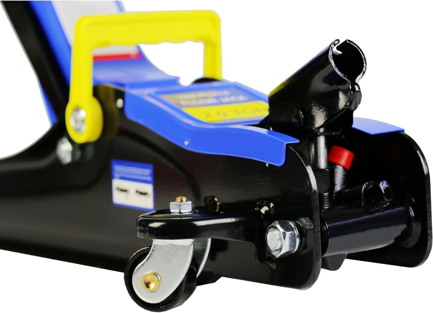 KUVADAZ 2 Ton Low Profile Floor Jack, Heavy Duty With Single Piston Quick Lift Pump, Steel Car Jack Adjustable Height 3.3"-15.2", Hydraulic Trolley 4000 LBS Capacity, Blue