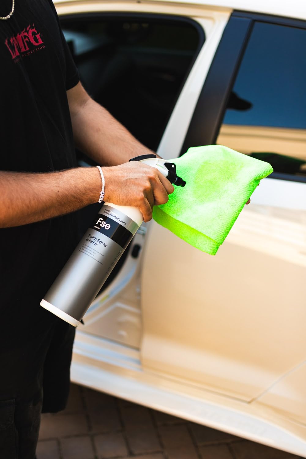 KOCHCHEMIE - Finish Spray Exterior Quick Detailer with Limescale Remover - Clean, Maintain & Preserve External Vehicle Surfaces, Glass, and Plastics; Ideal for Quick Finishing (5 Liter)