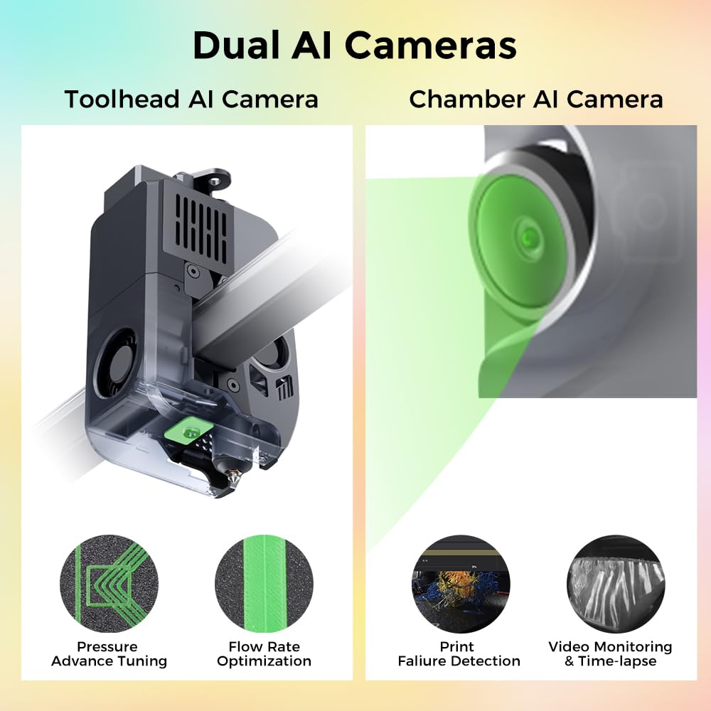 Creality K2 Plus Combo 3D Printer, Multi Color Printing with CFS, 600mm/s Print Speed, Step-servo Motor System 350℃ High-Temp Direct Drive Extruder Build Volume 13.78x13.78x13.78 inch