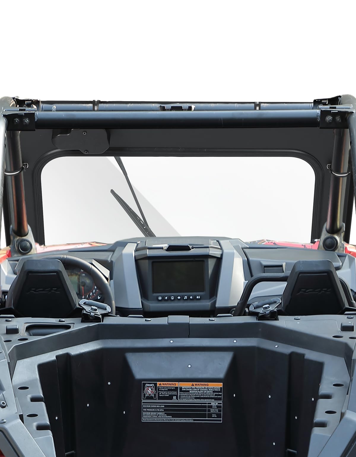 KEMIMOTO PRO XP Electric Wiper Windshield Travel on Rainy Day Compatible with Polaris RZR PRO XP/RZR Turbo R 2020-2024, Scratch Resistant Heavy Duty Front Full Glass Window Automatic Mode