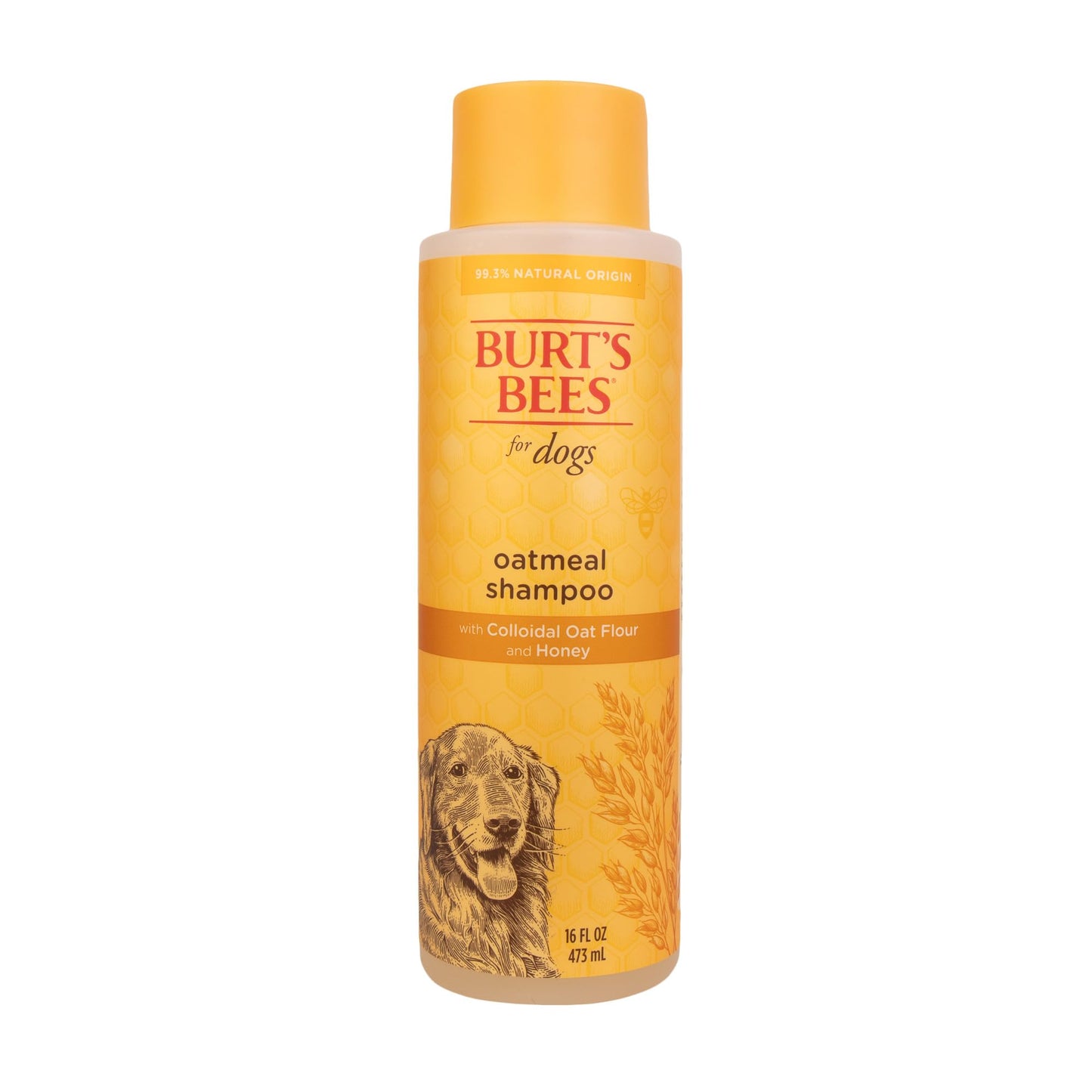 Burt's Bees for Pets Oatmeal Shampoo for Dogs with Colloidal Oat Flour and Honey - Skin Soothing Dog Oatmeal Shampoo, Moisturizing Dog Wash for Itchy Dry Skin, Essential Grooming Supplies, 16 Fl Oz