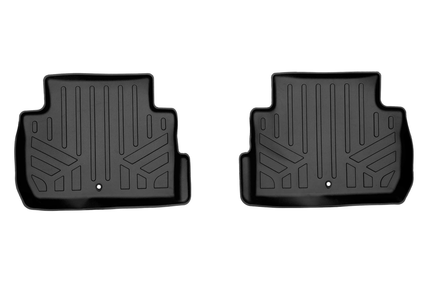 SMARTLINER Custom Fit All Weather 2 Row Floor Mat Liner Set Compatible with 2018-2023 Kia Stinger