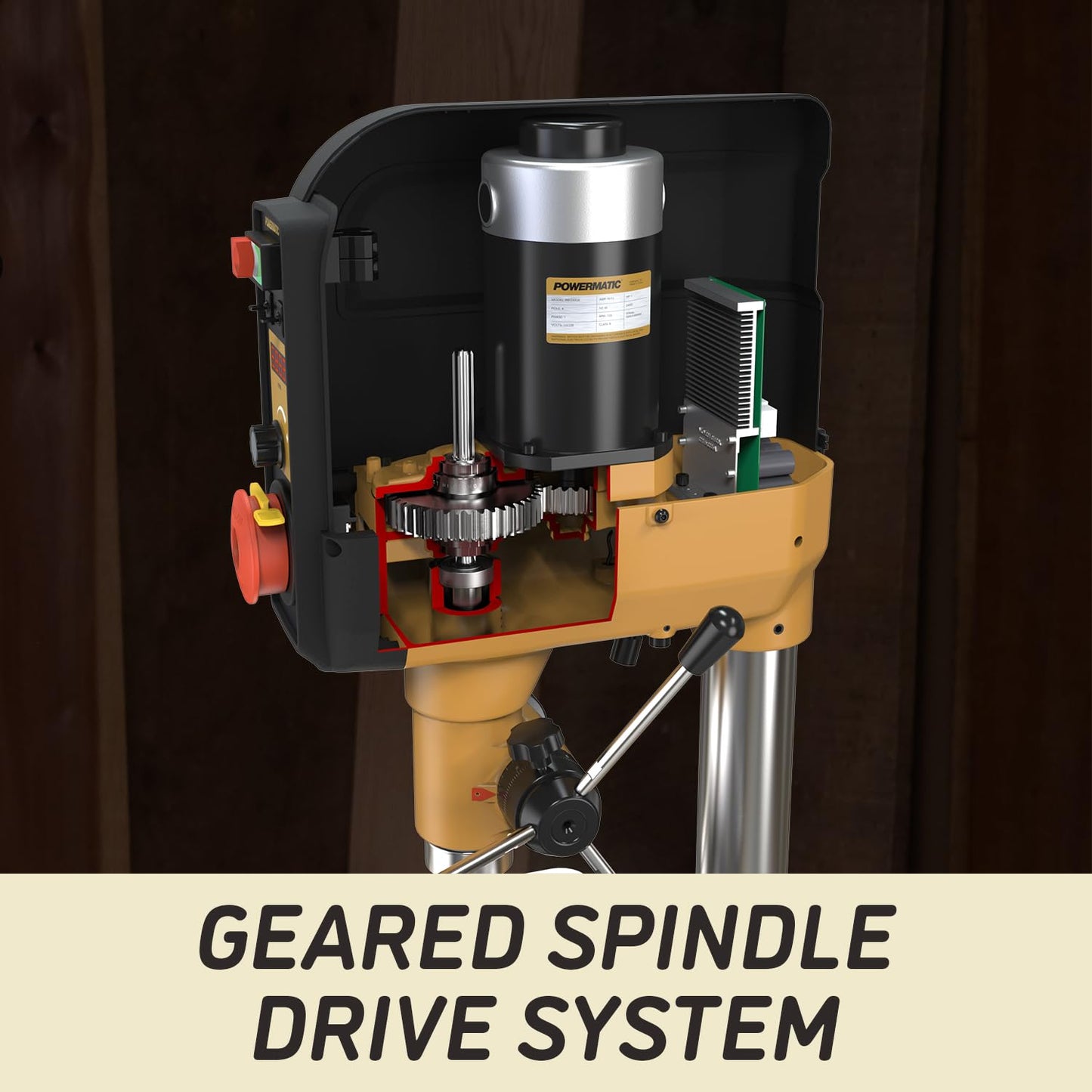 Powermatic 15-Inch Benchtop Drill Press, Variable Speed, 3/4 HP, 115V 1Ph (Model PM2815BT)