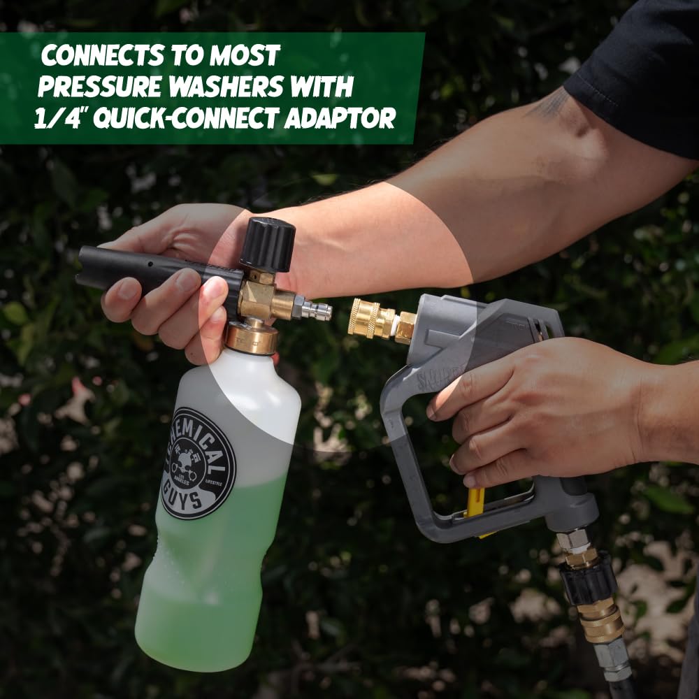 Chemical Guys EQP_312 TORQ Professional Max Foam 8 Cannon & Honey Dew Snow Foam Soap Kit, Safe for Cars, Trucks, SUVs, RVs & More, 128 fl oz (1 Gallon)