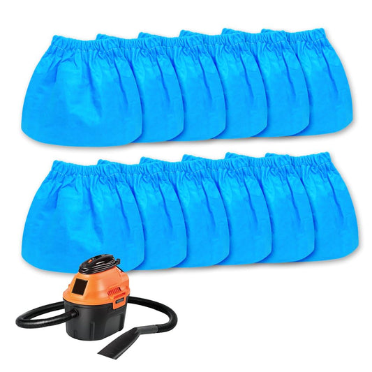 12 Pack VRC2 Cloth Filter Fit for Armor All AA155 AA256 AA255 2.5 Gallon Shop VAC Microlined, Compatible with Vacmaster 1.5 to 3.2 Gallon Wet/Dry Vacuums