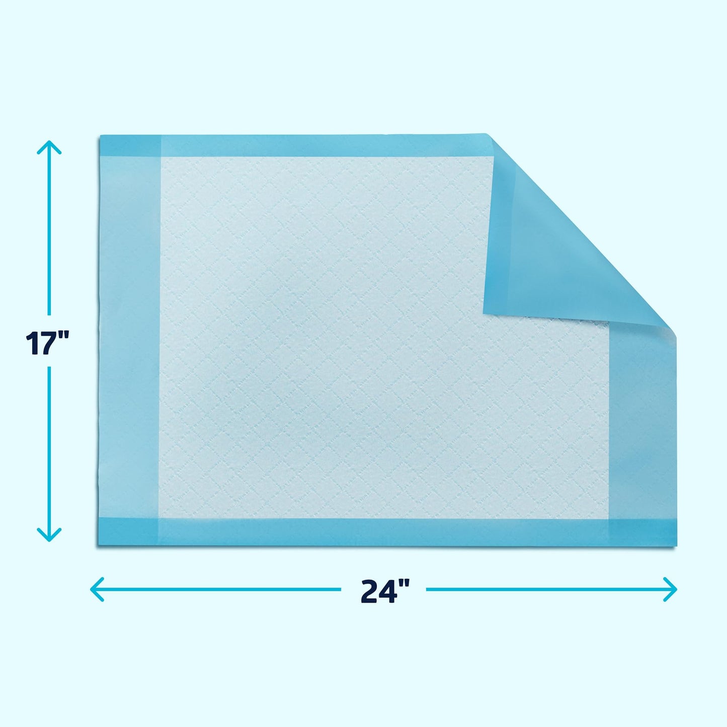 Medline Chucks Pads, Disposable Changing Pads for Baby, 17x24, 300 Count, Chucks Pads, Pee Pads, Disposable Underpads for Incontinence, Diaper Pads, Pee Pads for Babies