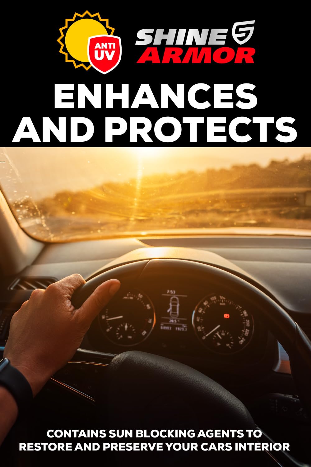 Car Interior Cleaner for Vehicle Detailing, Cleans and Protects Your Dashboard, Seats, Upholstery, Leather, Plastic, Vinyl, and More - 8 Fl Oz