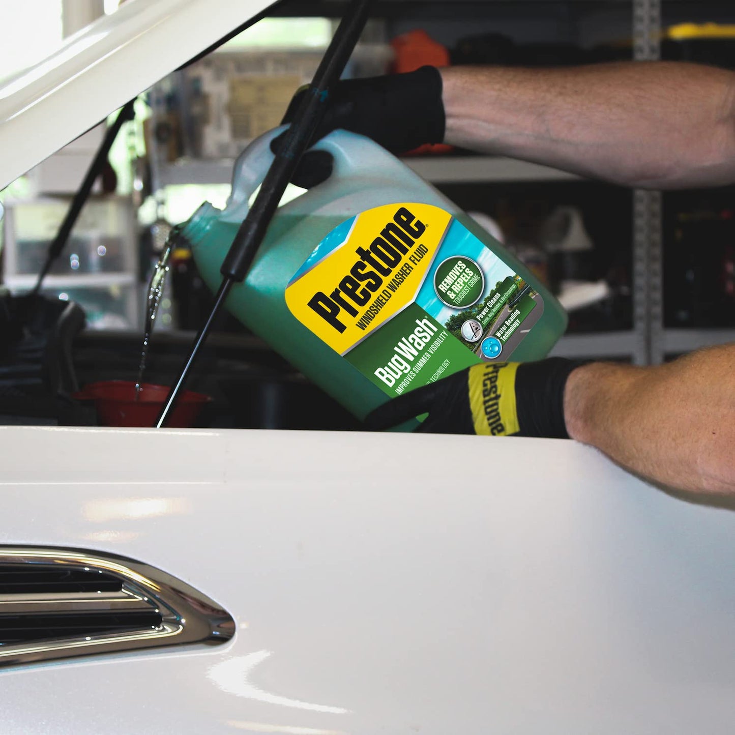 Prestone AS657-6PK Bug Wash Windshield Washer Fluid, 1 Gallon (Pack of 6)