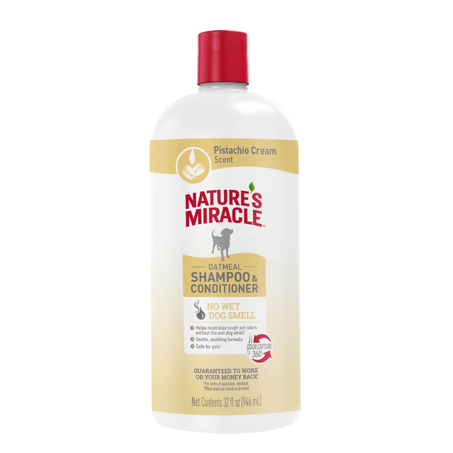Nature's Miracle Nature’s Miracle Oatmeal Shampoo & Conditioner for Dogs, 32 Oz, Pistachio Cream Scent