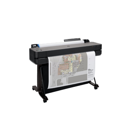 HP DesignJet T630 Large Format 24-inch Plotter Printer, with Auto Sheet Feeder, Media Bin & Stand (5HB09D) - New Model