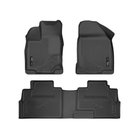 Husky Liners Weatherbeater Floor Mats | Fits 2007-2014 Ford Edge; 2007-2015 Lincoln MKX | Front & 2nd Row, 3-pc Black - 99761