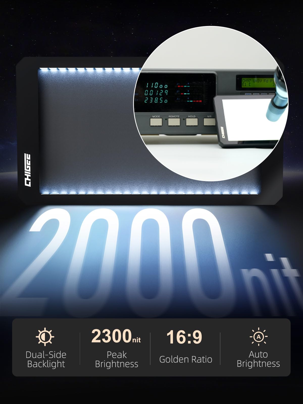 CHIGEE AIO-6 MAX Motorcycle Carplay Android Auto GPS Navigation System, 2000nits,STARVIS HDR 6" LCD, 60FPS,5G Wi-Fi BT, IPX9 Waterproof, Support Siri Google Assistant, Dedicated App