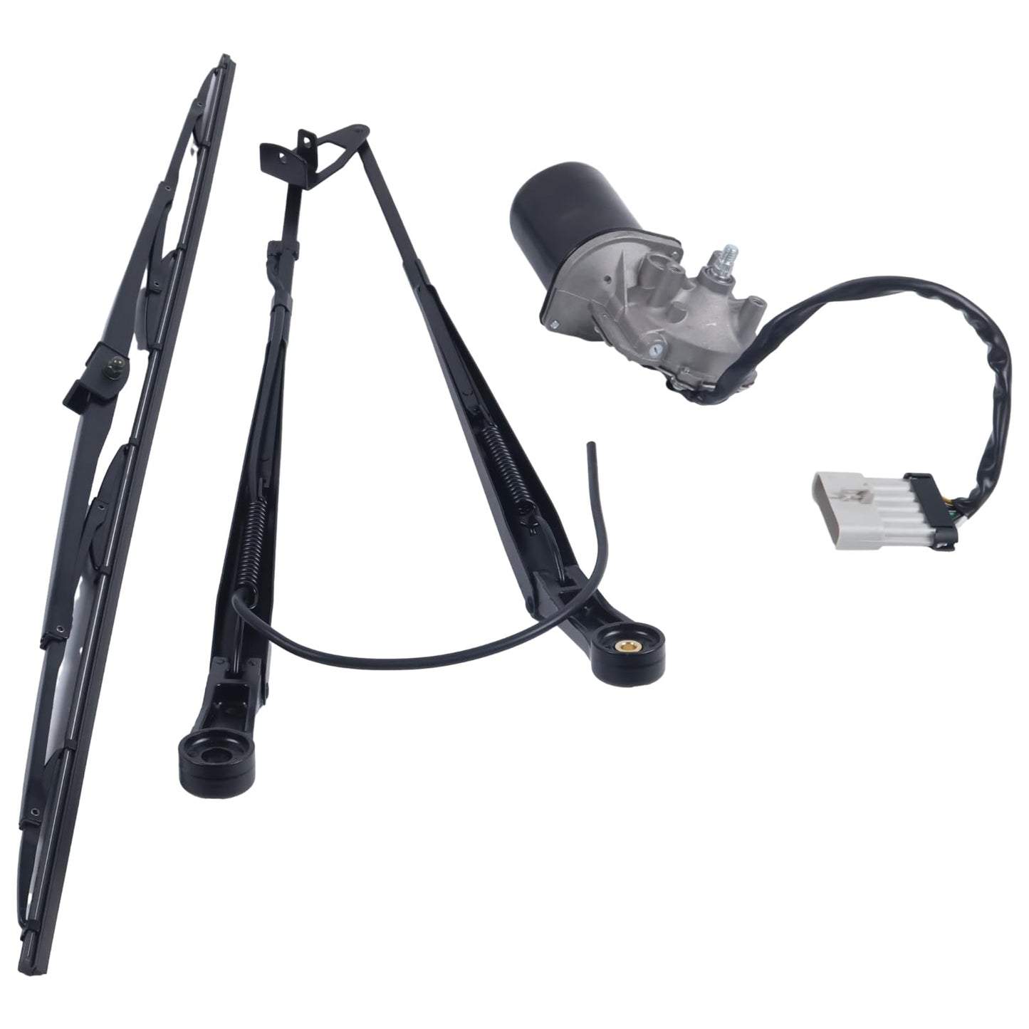 Czomoizc 7168952 7168953 7168954 Wiper Motor Arm Blade Kit Compatible with Bobcat Skid Steer A770 S450 S510 S530 S550 S570 S590 S630 T450 T550 T550 T590 T630 T650