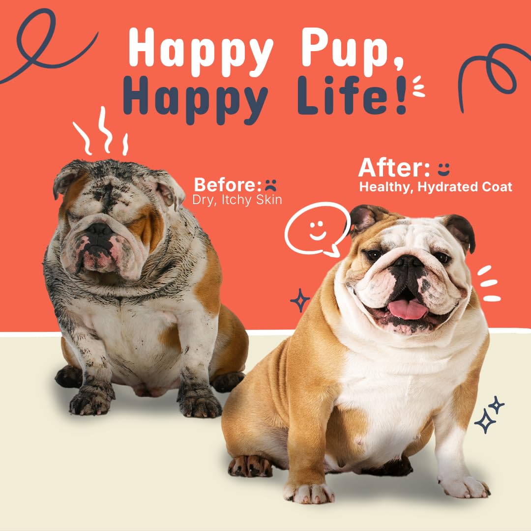 Pets Are Kids Too Oatmeal Dog Shampoo Baking Soda Hypoallergenic Anti Itch Moisturizing Soothing Deodorizing Pet Care Safe Puppy Shampoo Sensitive Skin Cat Shampoo - Coconut Based Cleanser 17 fl oz