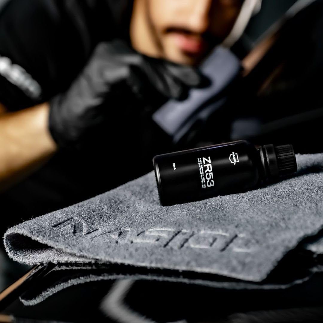 Nasiol ZR53 Nano Ceramic Coating Kit for Cars – 10H Ultimate Paint Protection, Soft Touch Finish, High Gloss, Superior Hydrophobicity, Up to 3 Years Durability