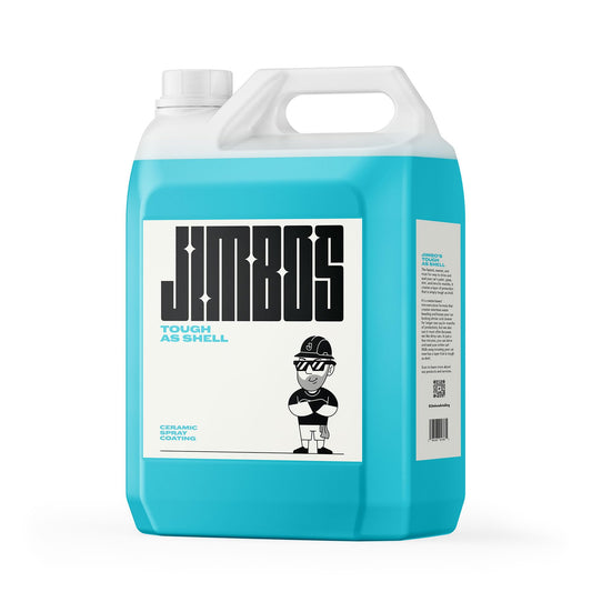 JIMBO'S TOUGH AS SHELL CERAMIC SPRAY COATING – Super Slick, No Streaks, Easy Ceramic Protection for Car Paint, Glass, Trim & More | Hybrid Formula with UV Protection | 1 Gallon