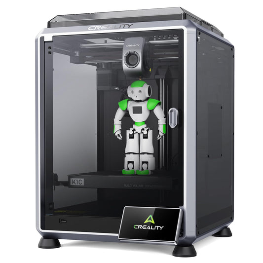 Creality K1C 3D Printer, 600mm/s High Speed Printing, Robust Direct Extruder, Fully Auto Leveling with Al Camera, Support Carbon Fiber Filaments 3D Printers