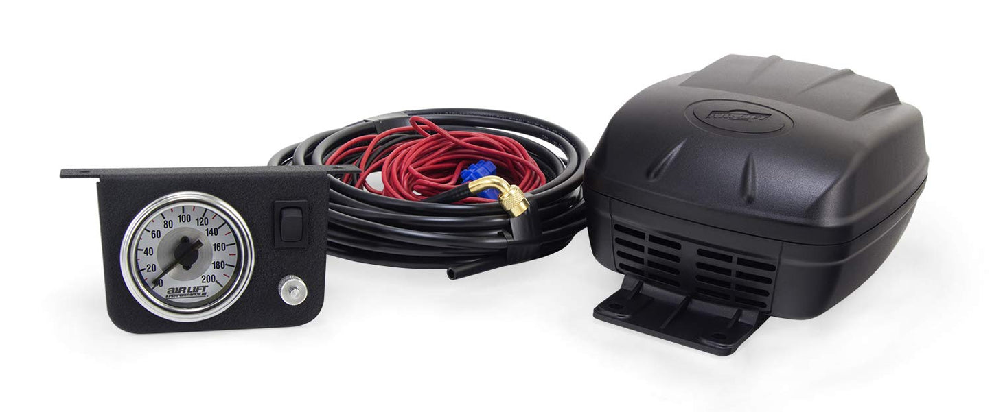 Air Lift Air Shock Controller Air Compressor and Pressure Gauge - 25804