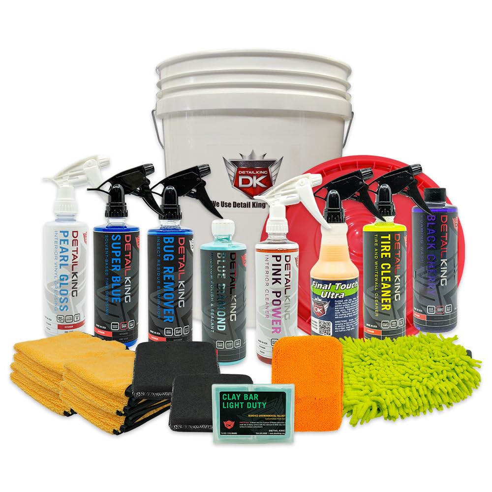 Detail King Deluxe Car Care Kit Gift Bucket