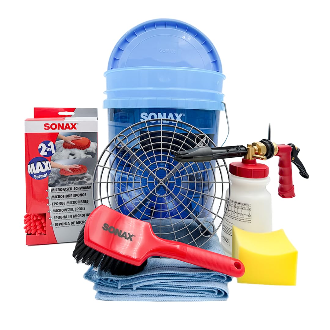 PBMG The DIY Professional Car Wash Bucket Kit | Complete Detailing Kit for Deep Cleaning | Includes Essential Tools & Accessories | Ideal for Maintaining a Spotless Vehicle | Multi-Piece Set