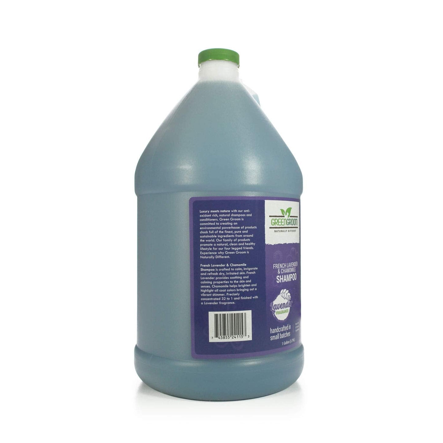 Green Groom French Lavender & Chamomile Aromatherapy Dog Shampoo, 1 Gallon - Soothing and Calming, Chamomile Infused, Natural Ingredients, Professional Grooming Grade, Deodorizing