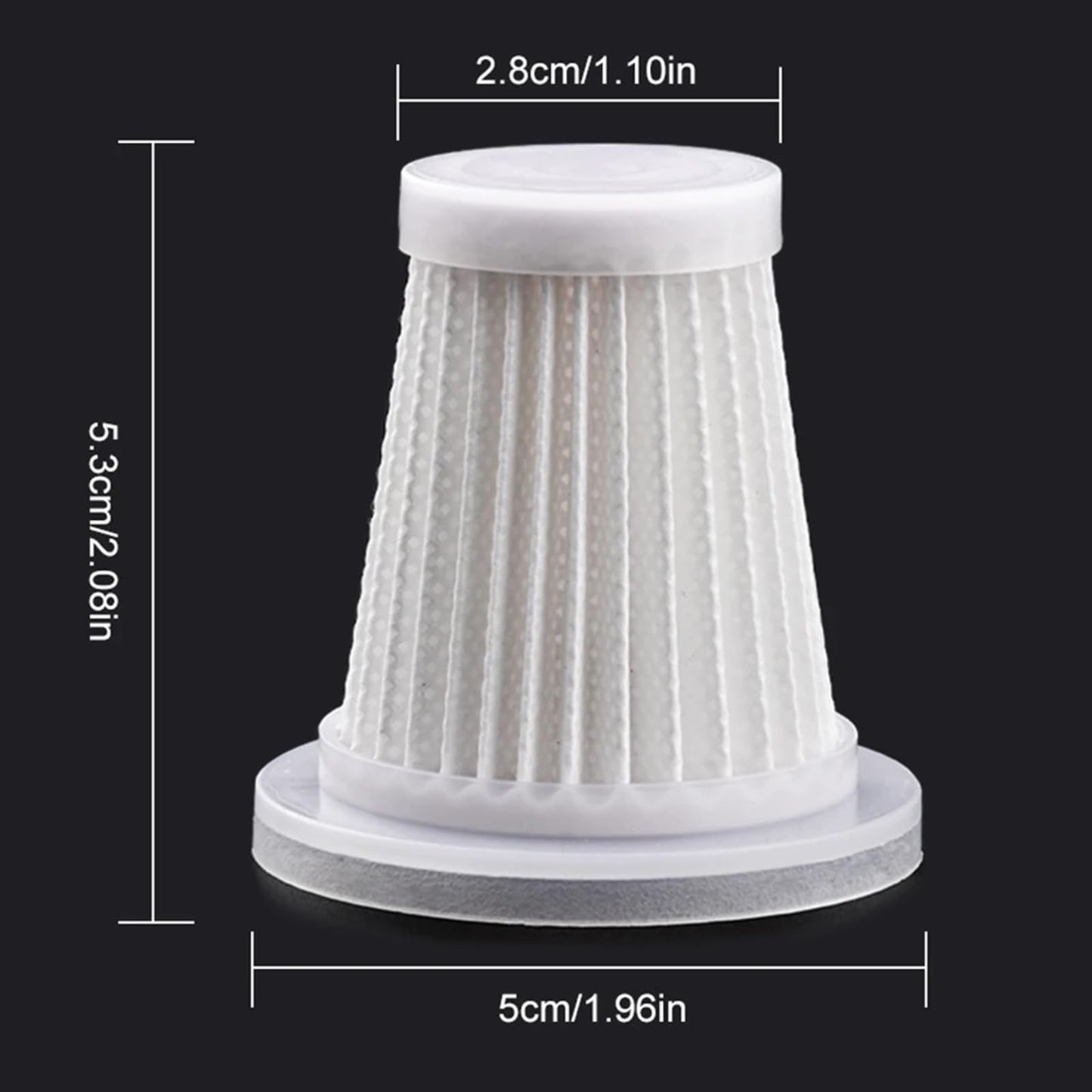 IYOFINE Car Vacuum Cleaner Original Filter Set, 5 HEPA Filter, Adapted to IYOFINE ST-6653 Plus Handheld Vacuum Cleaners,Robust and Durable, Washable 5 PCS (5 Pack)