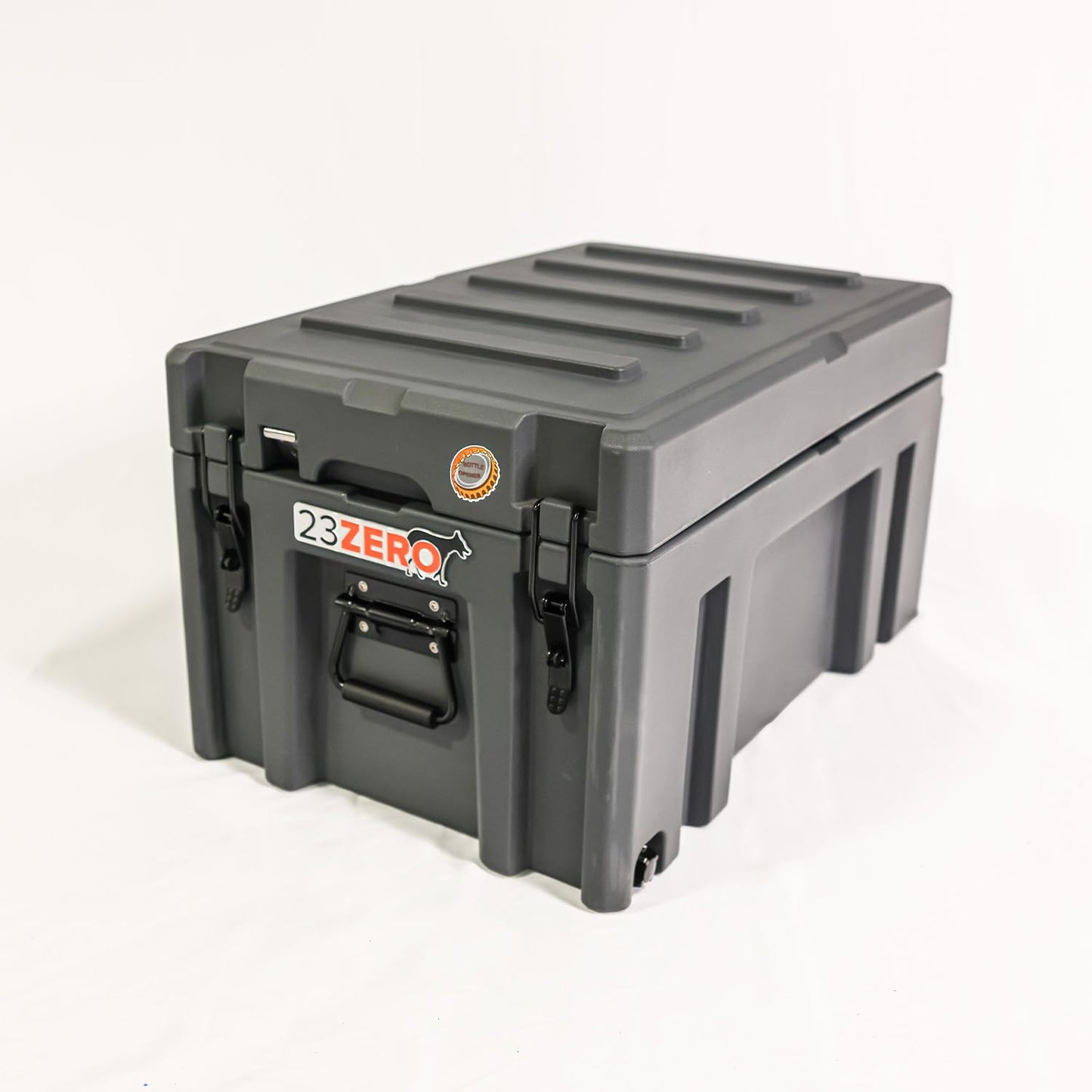 23ZERO Gray Overland Gear Box - Roof Rack Mountable, Portable, Lockable Storage Box for Camping or Recovery Gear (90 L)