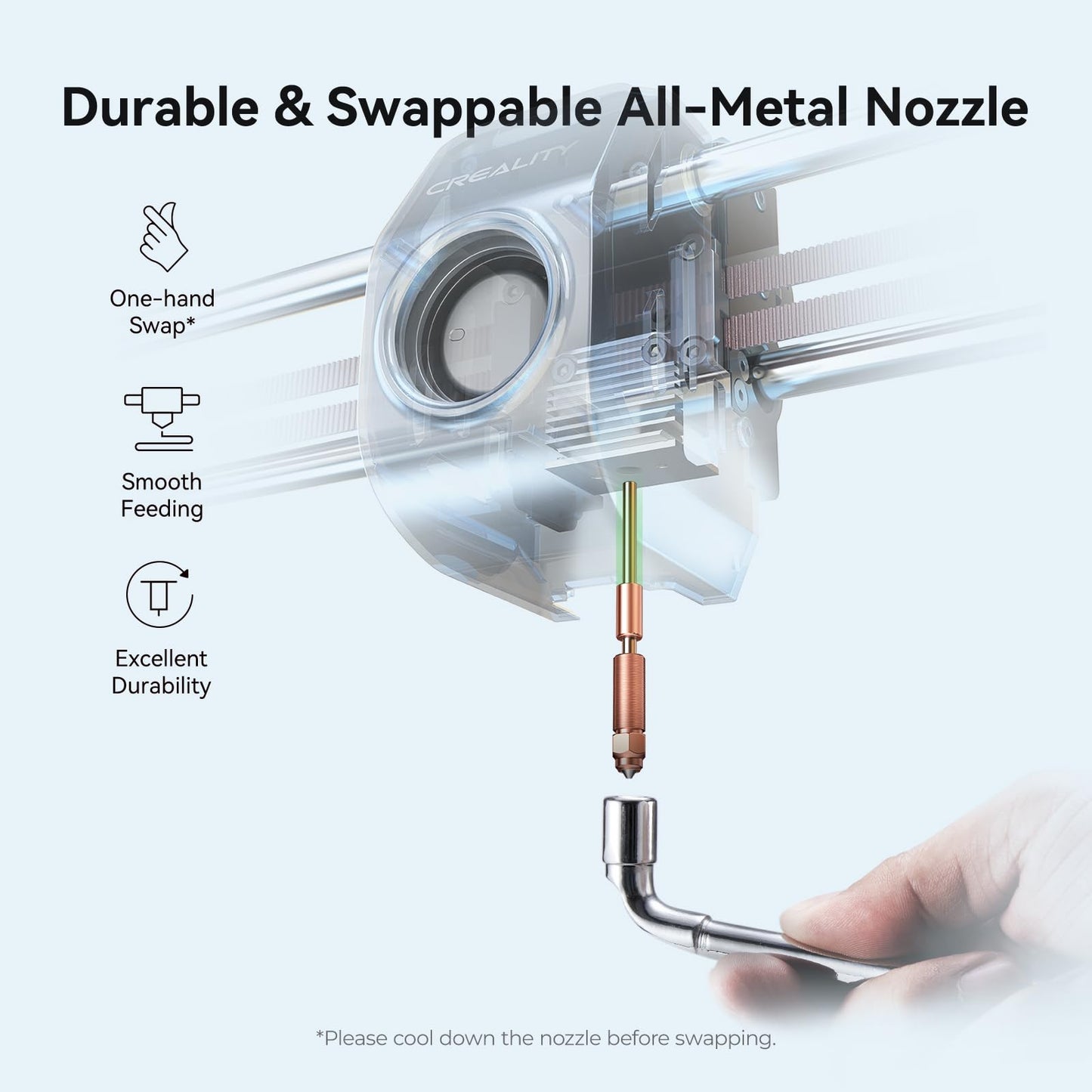 Creality 3D Printer, K1 SE Fully Assembled Auto Leveling 3D Printers for Kids and Beginners, 600mm/s Max High-Speed Printing, Core XY All Metal Structure, Larger Print Size 250x220x220mm