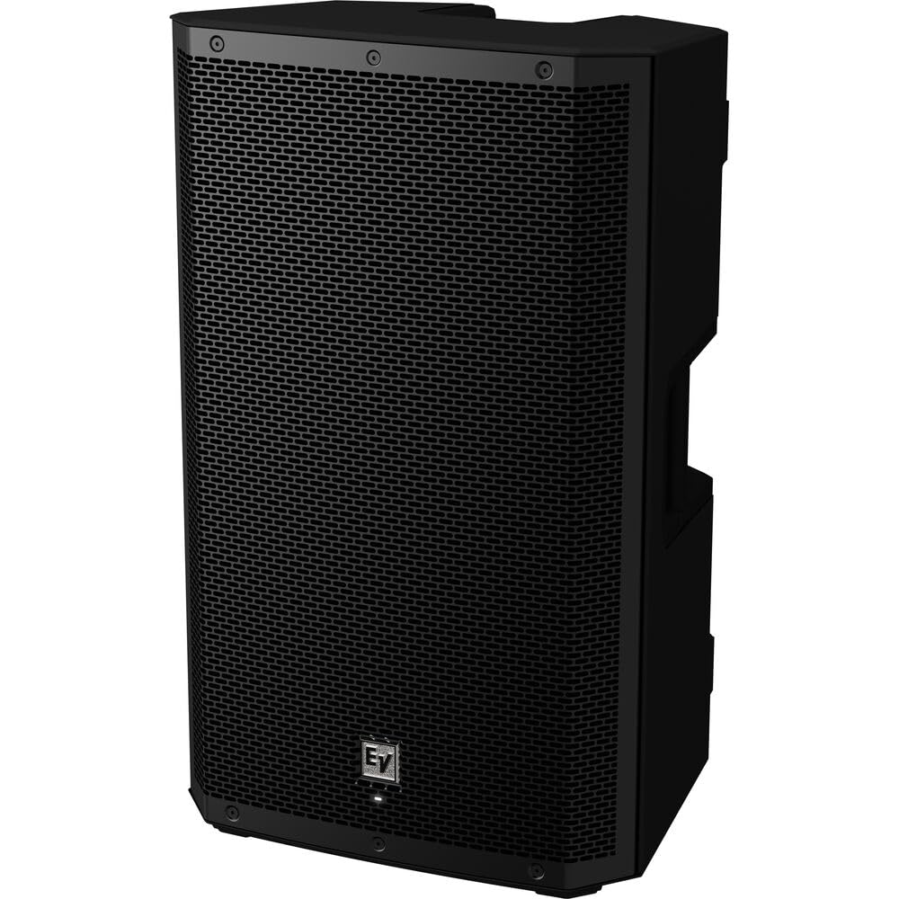 Electro-Voice ZLX-15P-G2 15" 2-Way 1000W Bluetooth-Enabled Powered Loudspeaker (Pair) Bundle with Auray SS-47S-PB Steel Speaker Stands with Carrying Case and 2X XLR Cable
