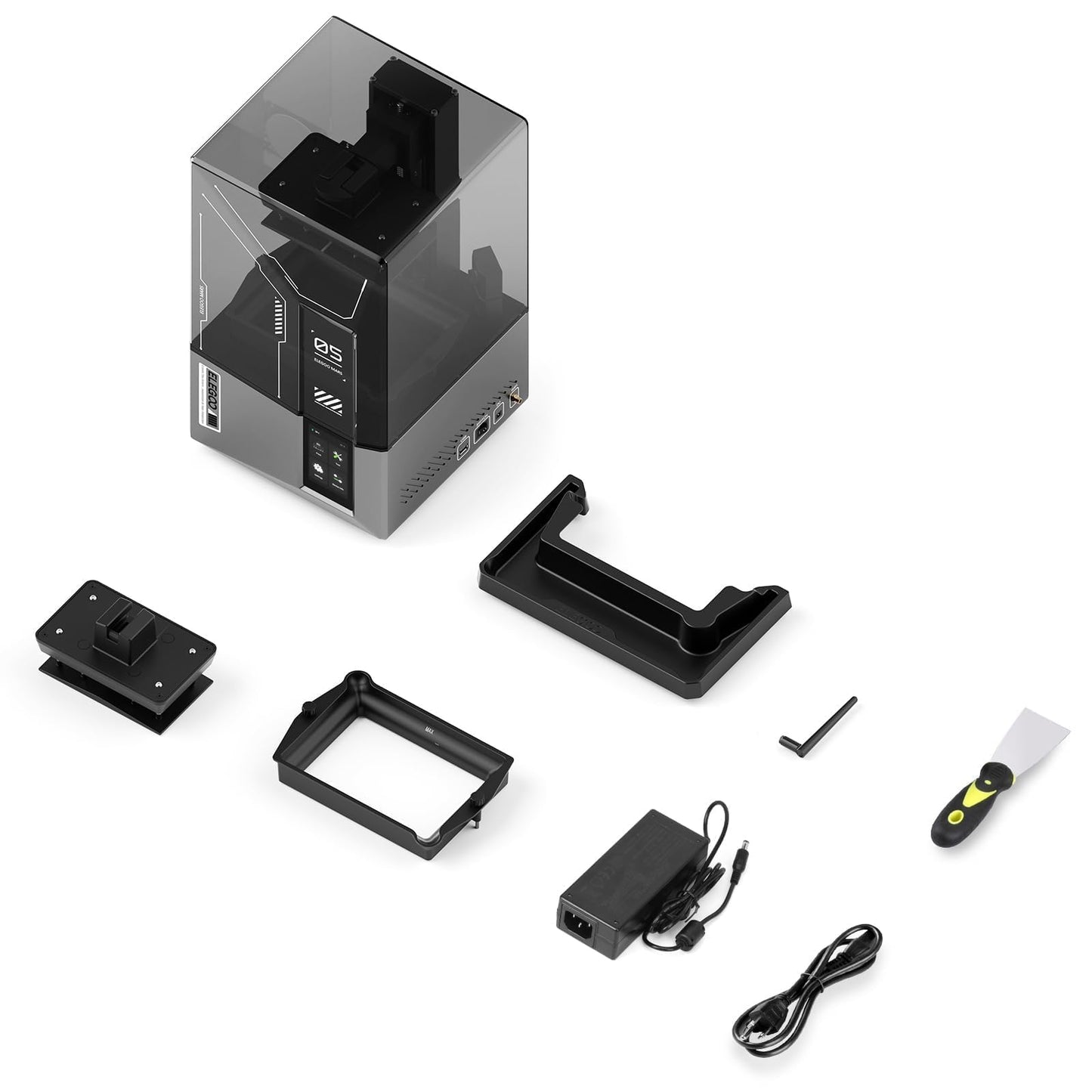 ELEGOO Mars 5 Ultra Resin 3D Printer with 7" 9K Mono LCD, 150mm/h High Speed Printing, Smart Automatic Leveling, Intelligent Detection, WiFi-Transfer, Printing Size of 6.04 x 3.06 x 6.49 inch