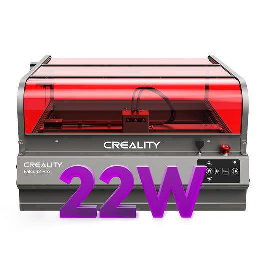 Creality Falcon2 Pro 22W Laser Engraver-Desktop Diode 120W Output with Integrated Enclosure, Camera&Air Assist for Batch Process, 500mm/s, Laser Cutter and Engraver Machine for Wood/Acrylic/Metal